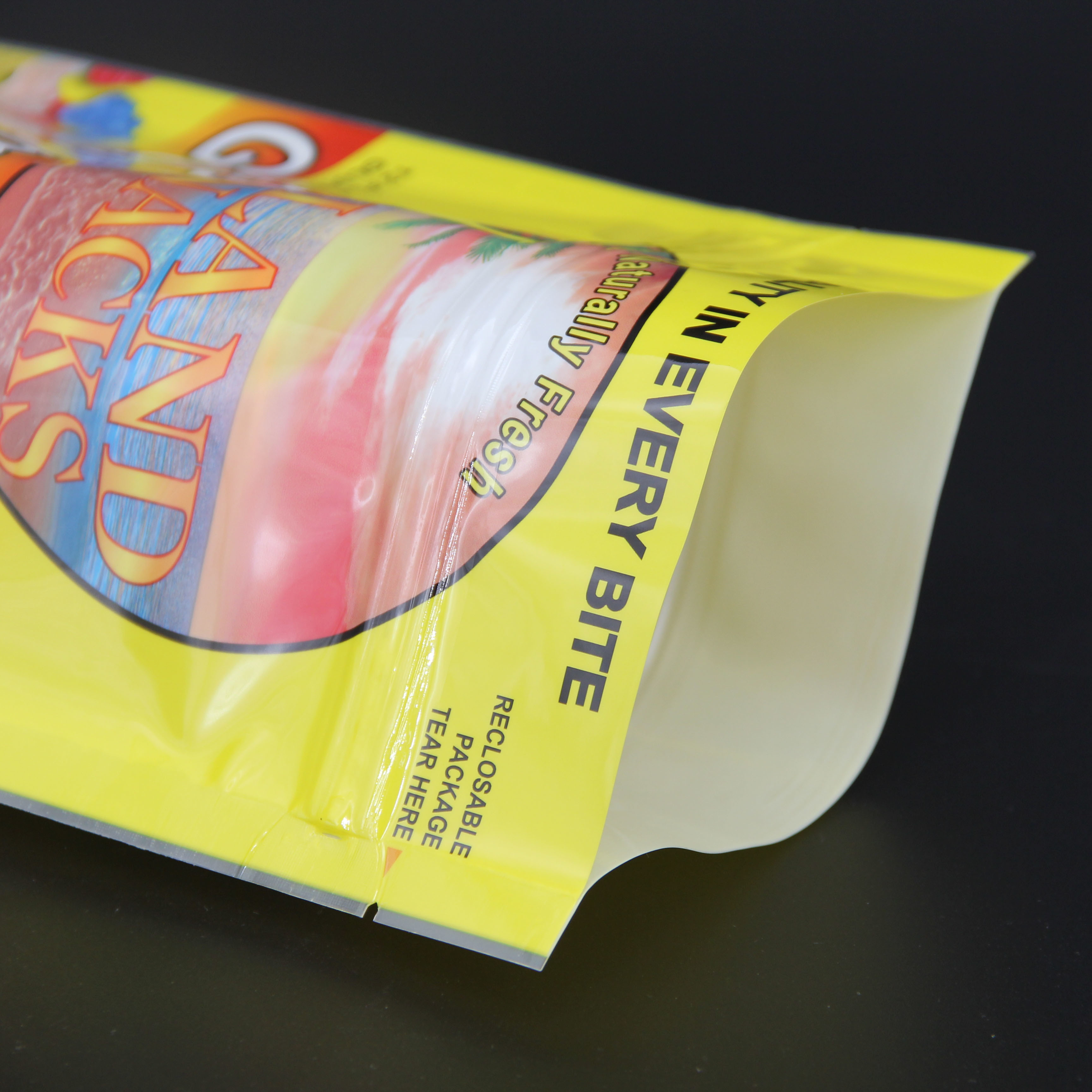Custom Printed k Standup Pouch Food Packaging Reusable Snack Bag