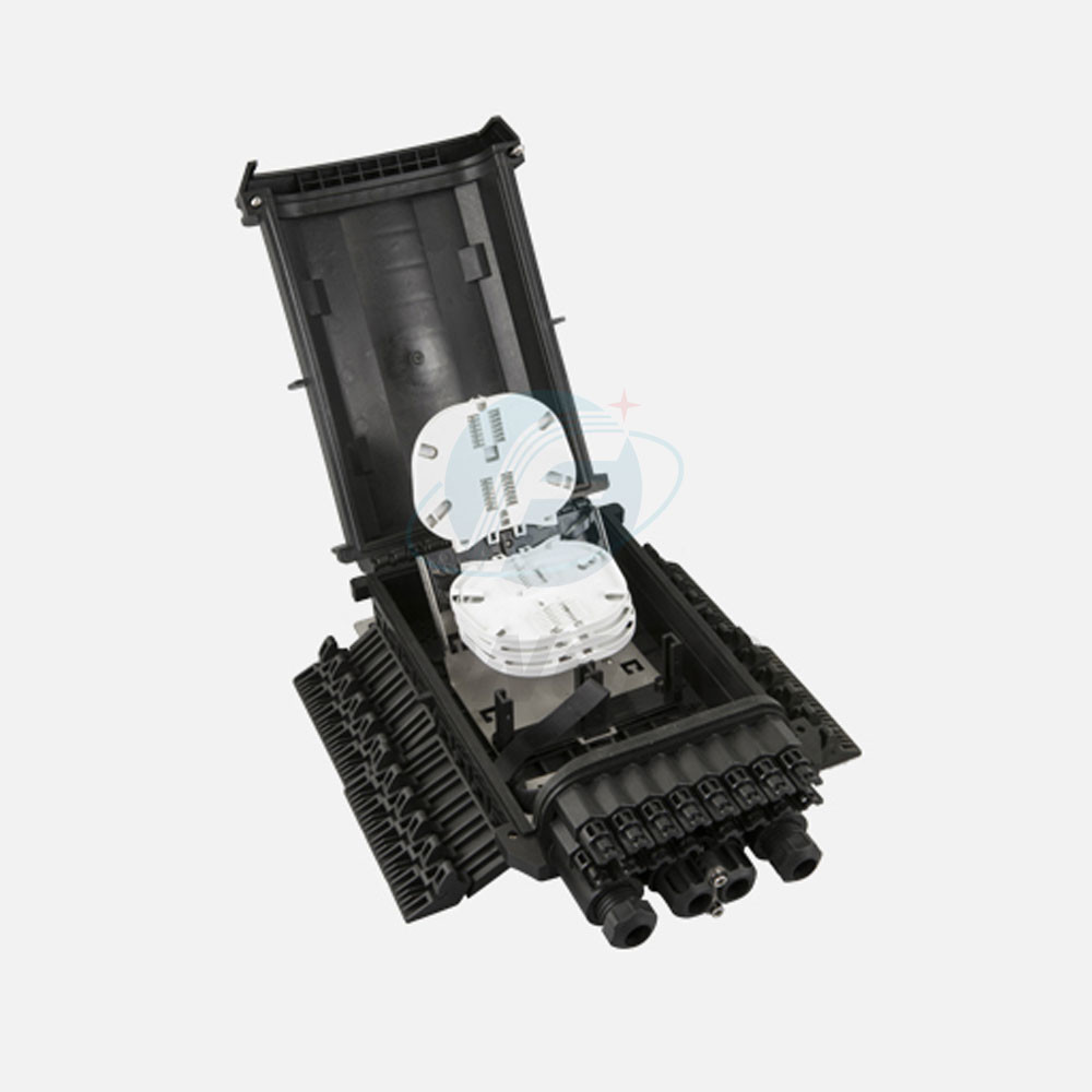 16 Hole 24 Core Fiber Optic Splice Closure Tray Enclosure Box