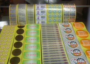 Greaseproof Food Label Stickers , Adhesive Food Labels For Fruits / Vegetables