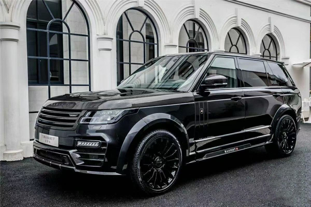 Black Range Rover Bodykits 240mm Carbon Fiber Widebody Kit 2019-
