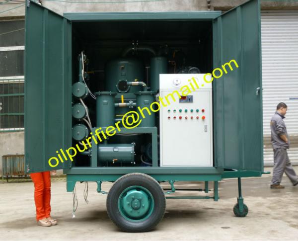 Buy Mobile Transformer Oil Purifier Plant with Single Axle Trailer,Movable Insulation Oil Processing equipment at wholesale prices