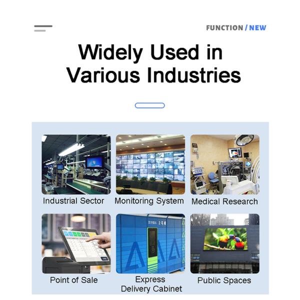 IP65 Matel Case Embedded Fanless Industrial Computer 12-36V DC HD-MI LCD Display HMI Capacitive Touch Screen