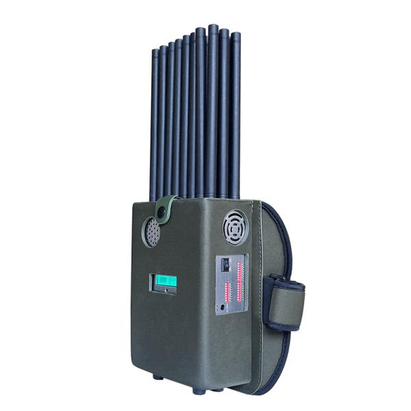 New design 24 antennans portable signal jammer blocking WIFI 6E and mobile phone 2G, 3G, 4G, 5G, GPS, WIFI, UHF, VHF, RF,LOJACK signals With new