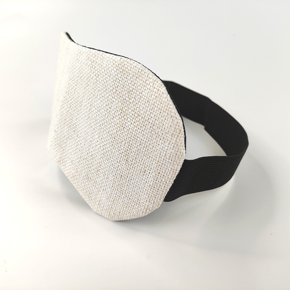 Custom Blank Linen Sublimation Eye Mask For Sublimation Photo Printing