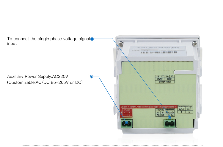 CN-AV31 96*96 cheap Single Phase Voltage Voltmeter 0-500Vac