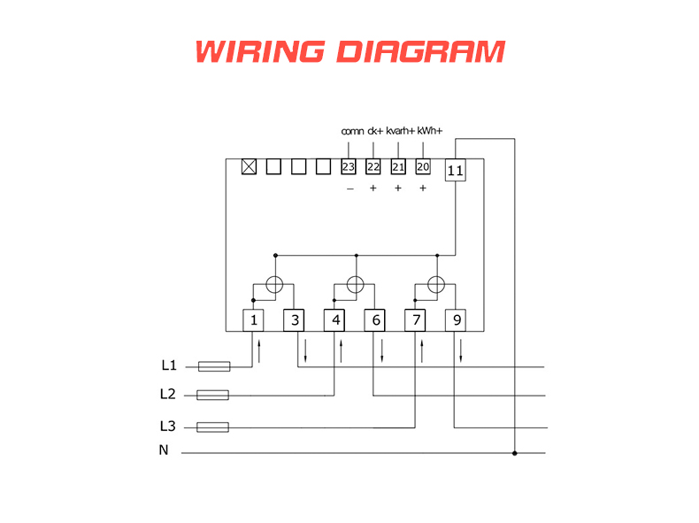 EM537 WiFi 3*133/230V 3*230/400V 5 65 A Wireless KWH Digital Bidirectional Power Meter