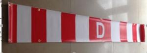 Canadian D Sign Vinyl Banner Signs PVC Flex One Sided With Grommets