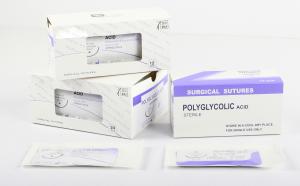 Quality CE approved medical absorbable sutures pga surgical suture thread with needle for sale