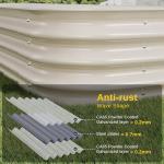 Galvanized Steel Raised Garden Bed 6.4*2.6*2 Ft Modular Planter For Gardening