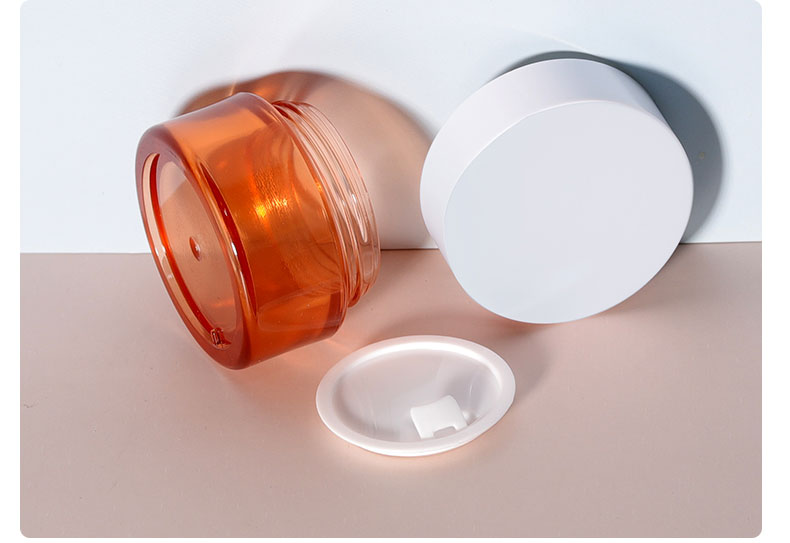 Logo Printing Customized Acrylic Cosmetic Pump Bottles for in Skin Care Cream 50g and 100ml Luxury Skincare Packaging Set