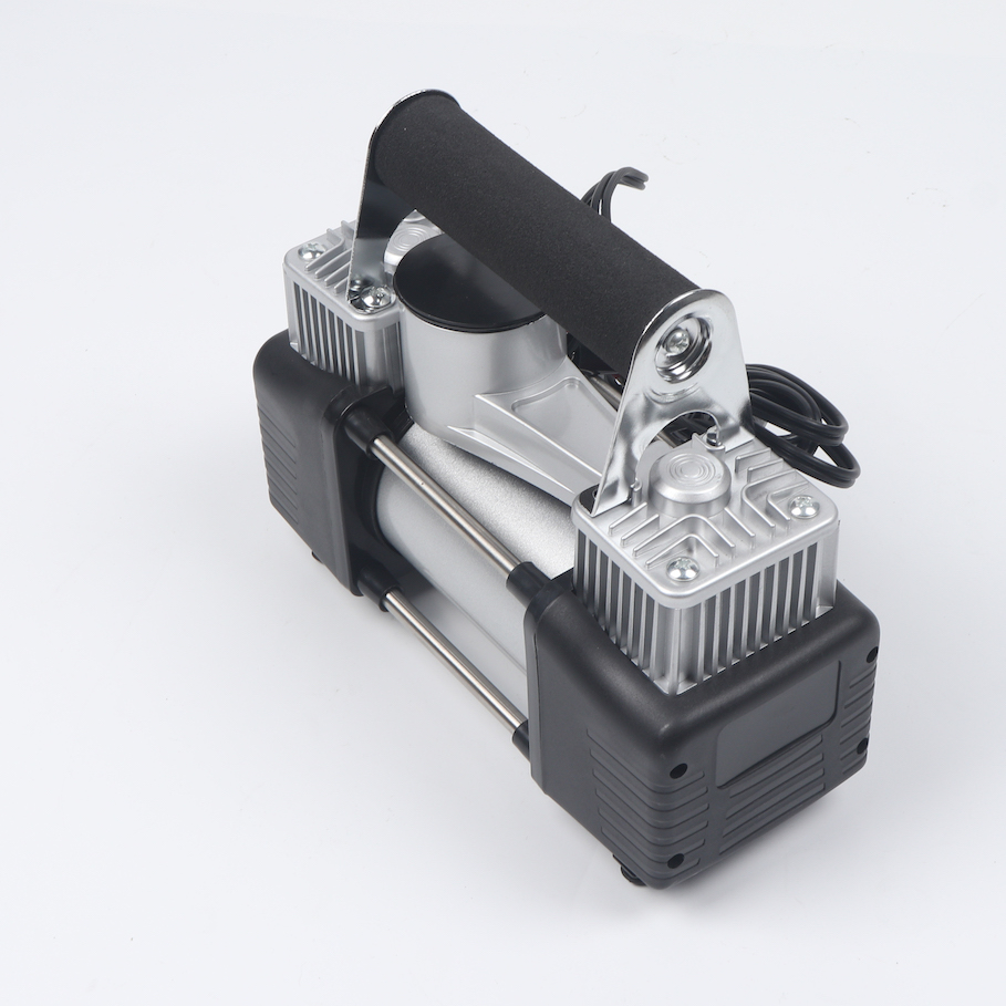 180W Heavy Duty Car Air Compressor with 5M PU Coiled Air Hose and High Speed Motor