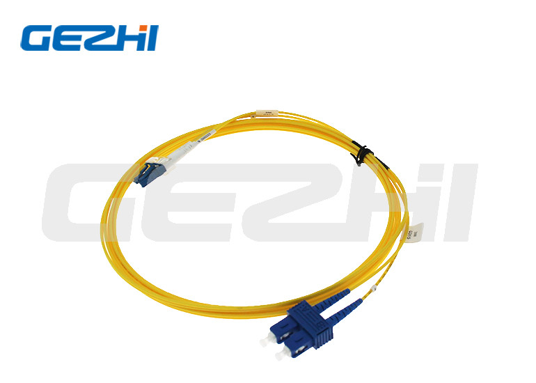 PVC 2 Core Duplex Fiber Patch Cord LC To SC Fiber Patch Cable For FTTH
