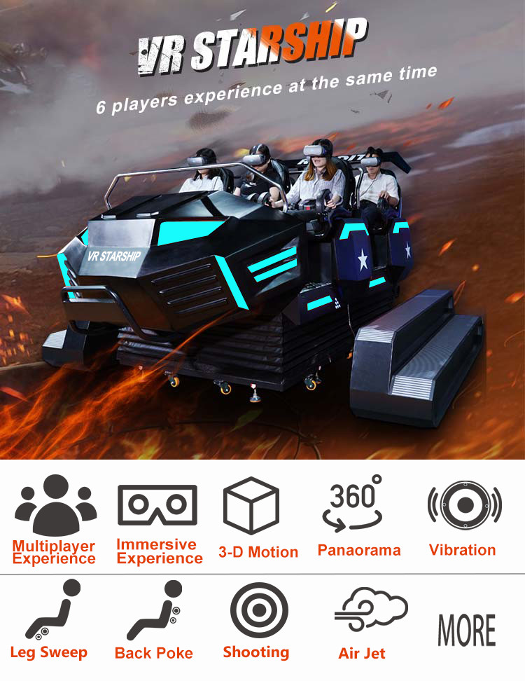 Small Business Ideas Virtual Reality Cinema 9d Vr 360 6 Seat Gaming Machine
