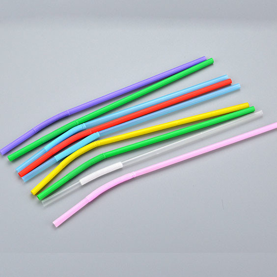 Plastic PP Flexible straw drinking Straws for milk juce drinking straw