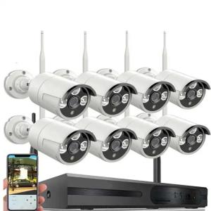 Quality Weatherproof CCTV 8 Channel Camera System 64Kbps Wireless Stable for sale