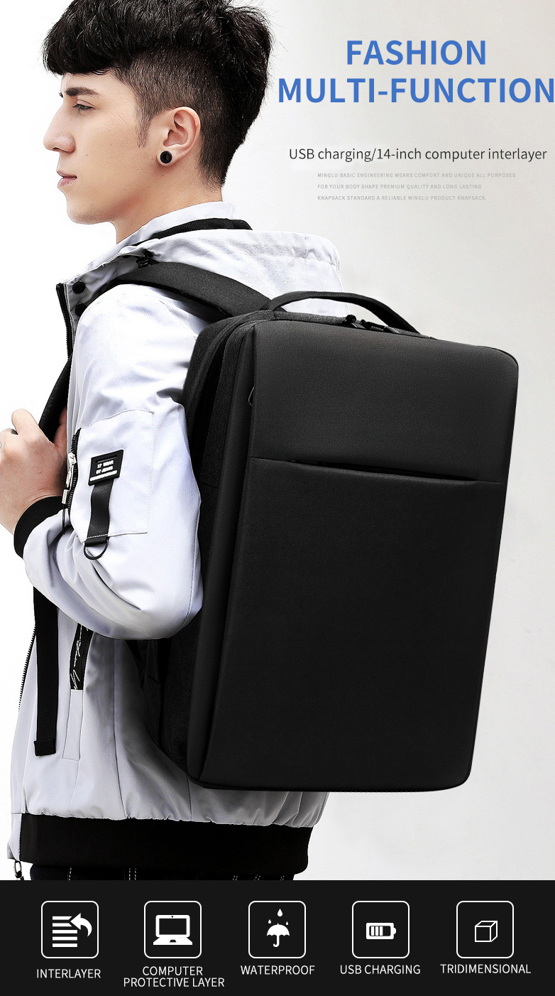 Wholesale backpack custom logo waterproof business Laptop Bag schoolbag Backpack