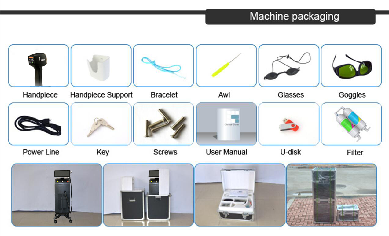 808nm-810nm Multifunctional Beauty Machine Stationary Style ROHS TGA Approved