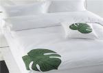 Nordic Hotel Bedroom Set 100% Cotton And Personalized Satin White 400T With