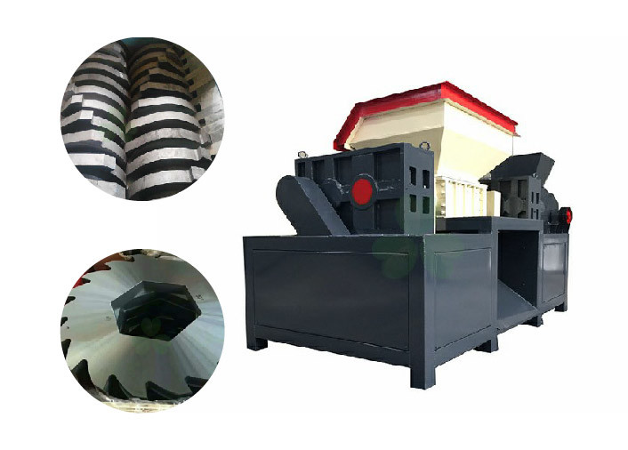 Automatic Four Shaft Shredder Machine For Coconut Fiber / Artificial Leather