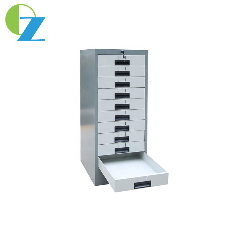 Storage Metal Steel Filing Cabinet 10 Drawer A4 F4 Multi Function Vertical