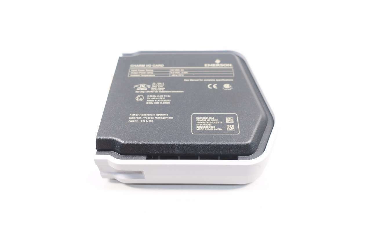 Emerson KL2101X1-BA1 I/O CARD DRY CONTACT CHARM OPEN VOLTAGE BUS POWER / 32MA / 26.4VDC FIELD CIRCUIT / 10MA / 24 VDC