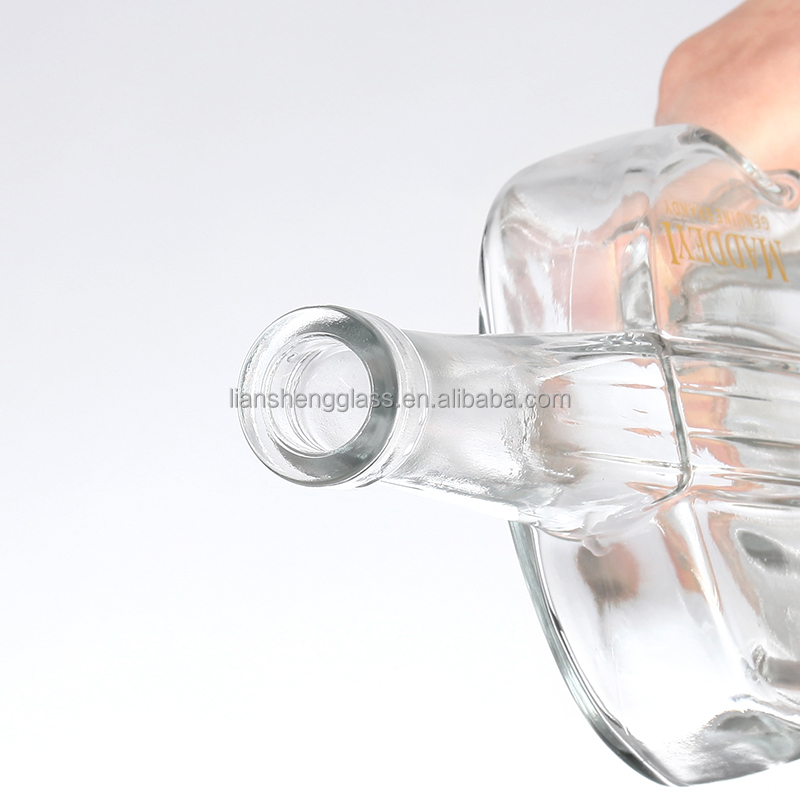 Custom Size Accepted Guitar Shaped Whisky Glass Bottle for Wine