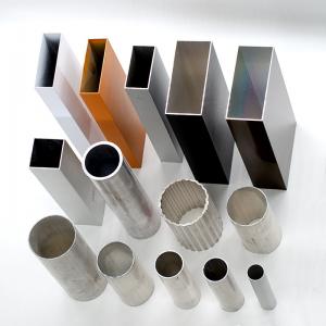 China OEM factory 6000 Series Anodizing Aluminium Tube Rectangular Tubing Square/Round Pipe on sale
