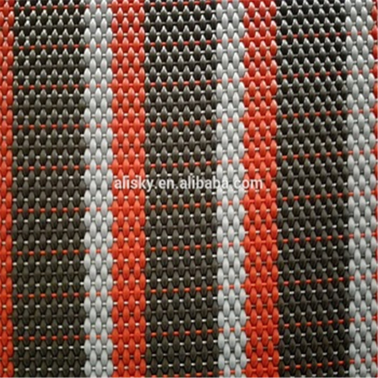 Fashion Braided Woven Vinyl Flooring For Marina Flame Resistant Material