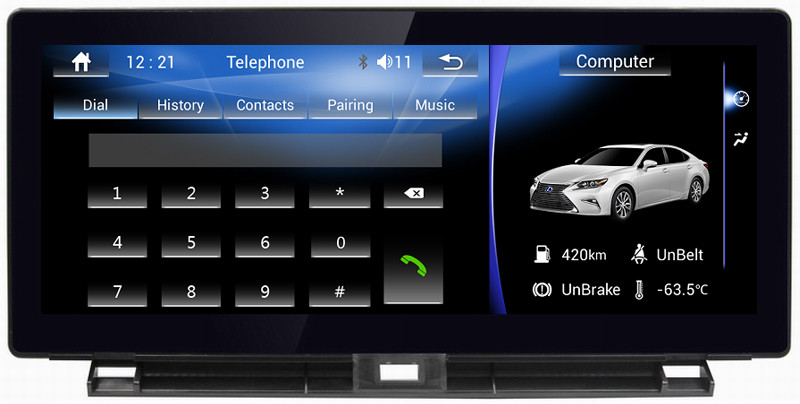 Ouchuangbo car radio gps 10.25 inch android 6.0 for Lexus NX with USB WIFI wifi Bluetooth 1080 video SWC