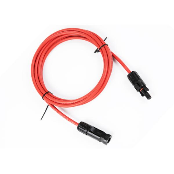 UV Resistance 6mm2 10AWG Solar Panel Extension Cable