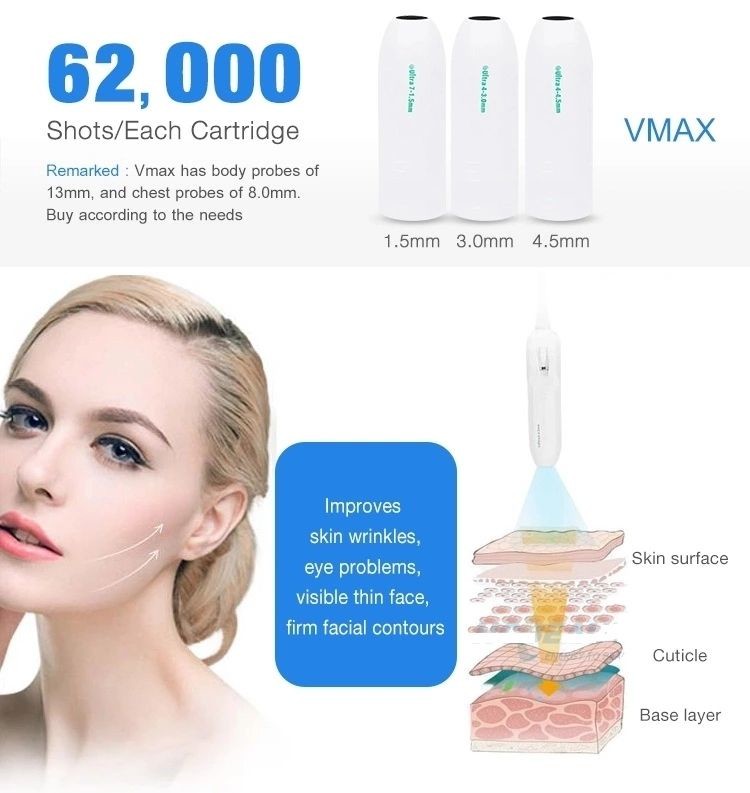 Microneedle Rf Fractional 4D HIFU Lifting Machine 10000 Shots Triple Handles