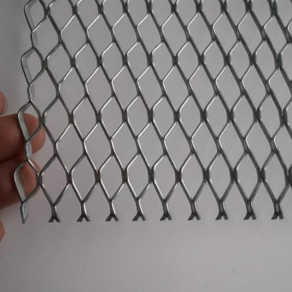 Enhanced Keying Surface Diamond Mesh Metal Lath Galvanised For Interior Plaster Base