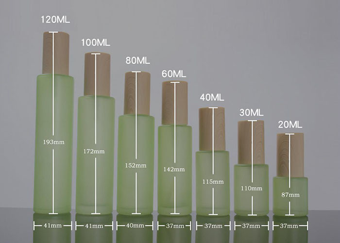 Frosted Glass Cosmetic Bottles For Essential Oil Lotion Skin Care Cream