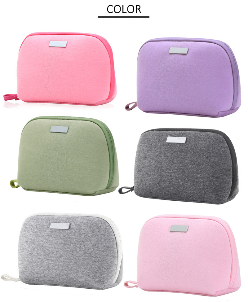 Zipper Portable Waterproof Small Gift Neoprene Cosmetic Bag