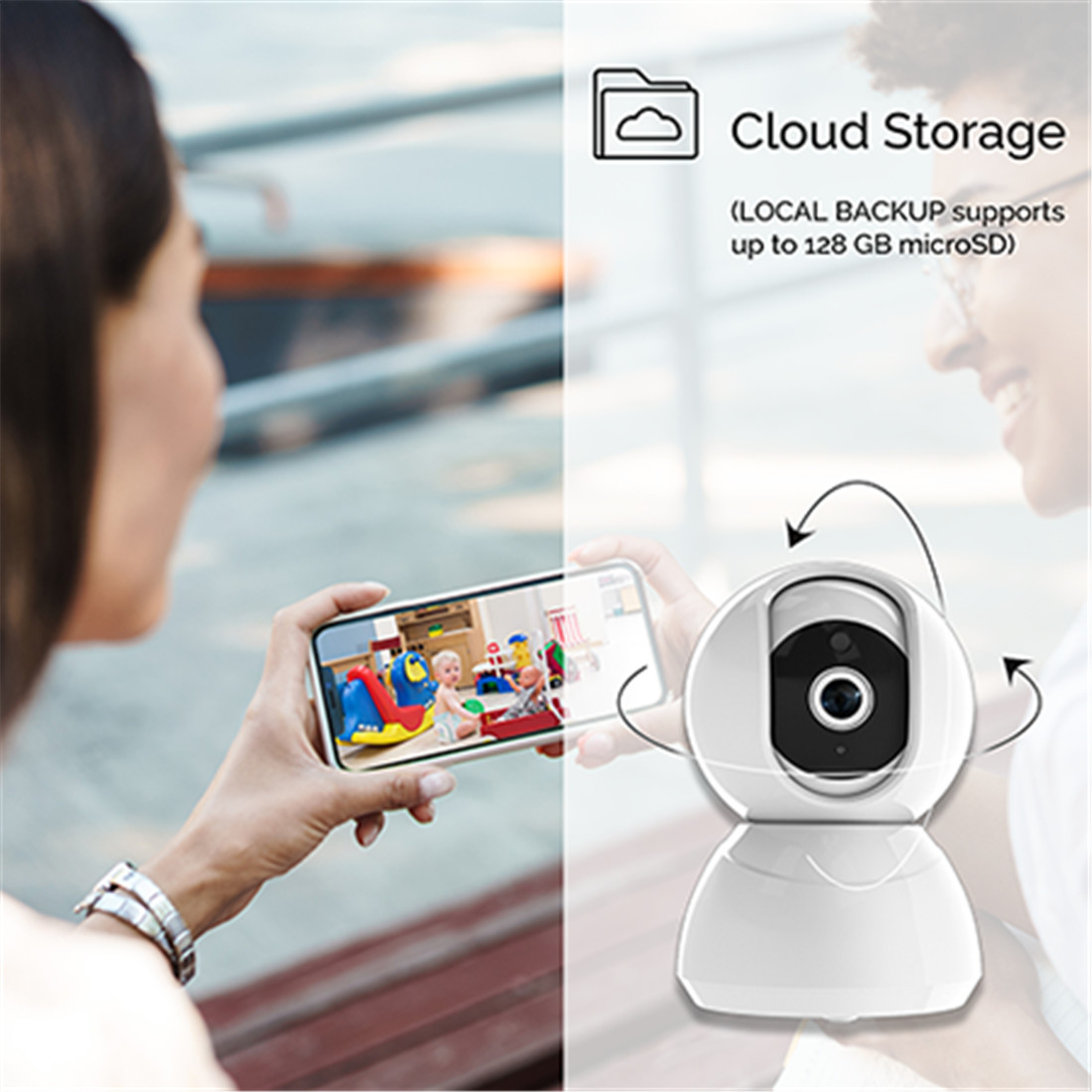 Wi-Fi 1080p PTZ Security Camera(B07WTXXFQY)