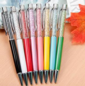 China Gift promotion Twist Metal pen,unique Metal crystal ballpoint pen for lady gift on sale