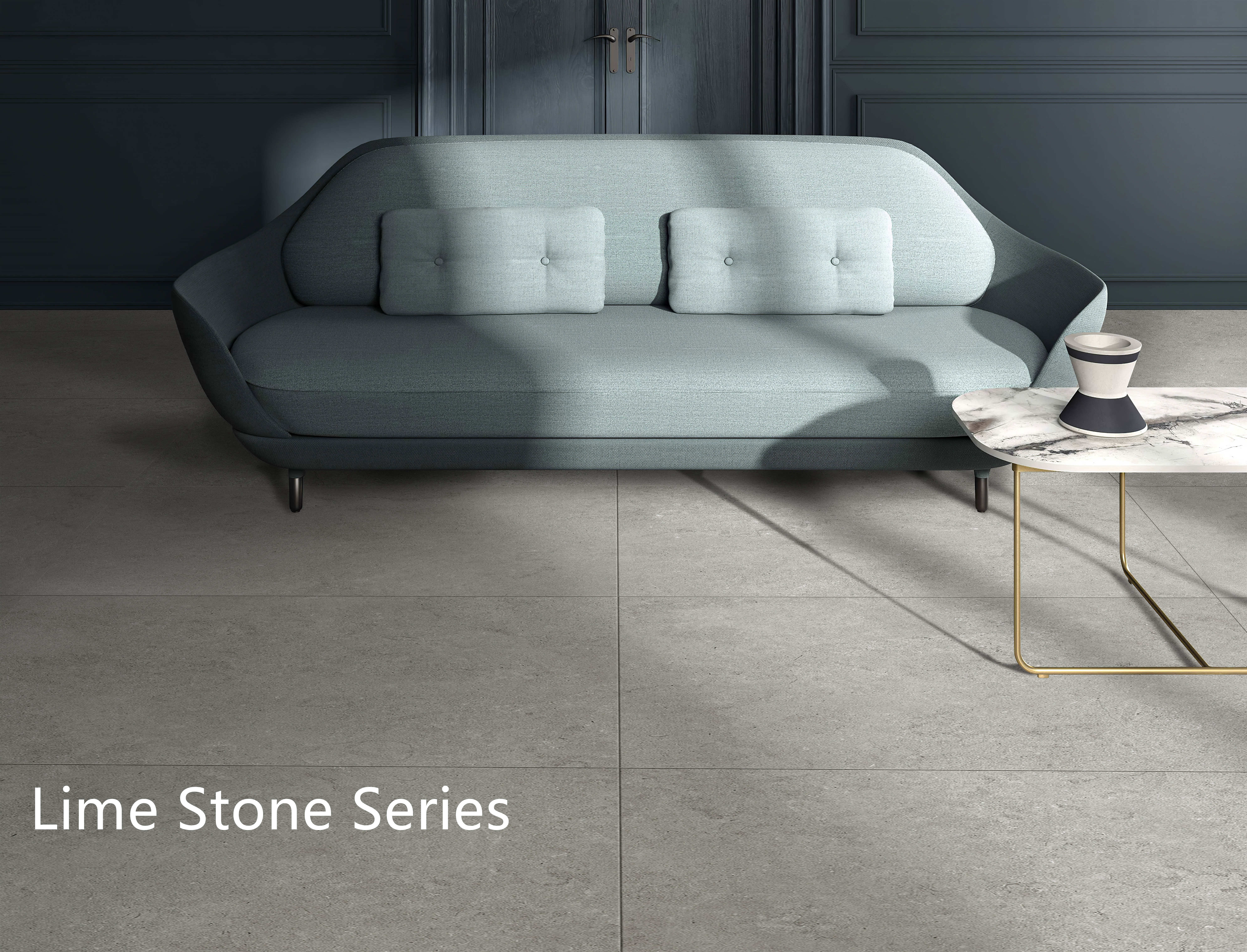 Non Slip Outdoor Porcelain Marble Floor Wall Tiles 60x120 600x600mm in 18mm Thickness