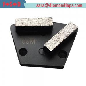 China Trapezoid Concrete Metal Bond Segments Grinding Scraper Pads for Concrete Floor Used for Diamatic Grinder on sale