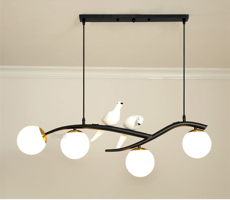 Black European Nordic Chandelier Lights Bird Chandelier Lighting（WH-MI-442)