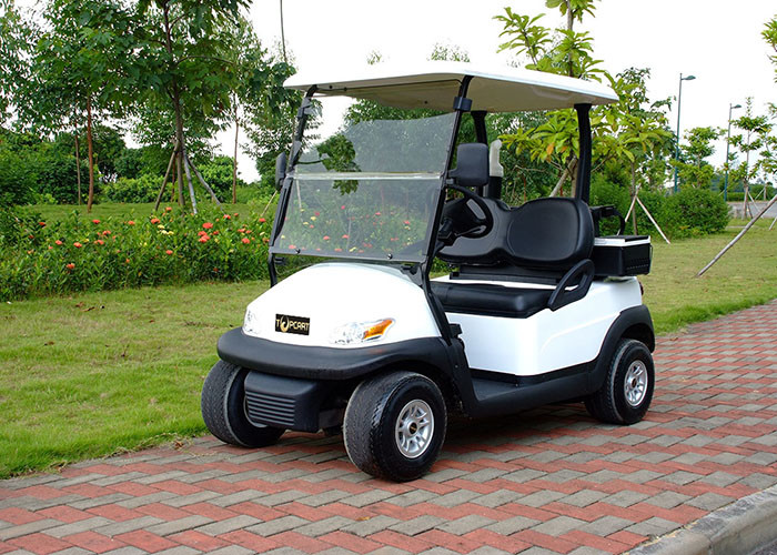 High Safe 2 Seater Golf Cart , Electric Security Patrol Vehicles For Personal Transport