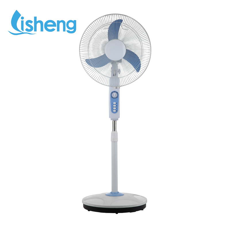 16 Inch 12V BLDC Motor Rechargeable Stand Fan With Lithium Battery