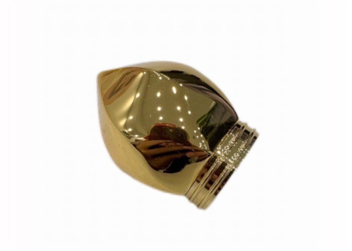 Shiny Zinc Alloy Zamak Perfume Caps Eco Friendly Glass Perfume Bottle Tops