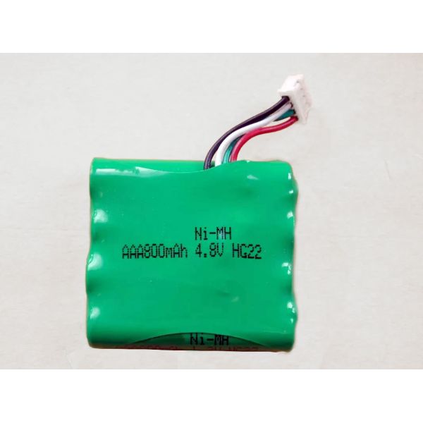 AAA800mAh Nimh Battery Packs 4.8V 500 Cycles Cycle Life For Medical Device