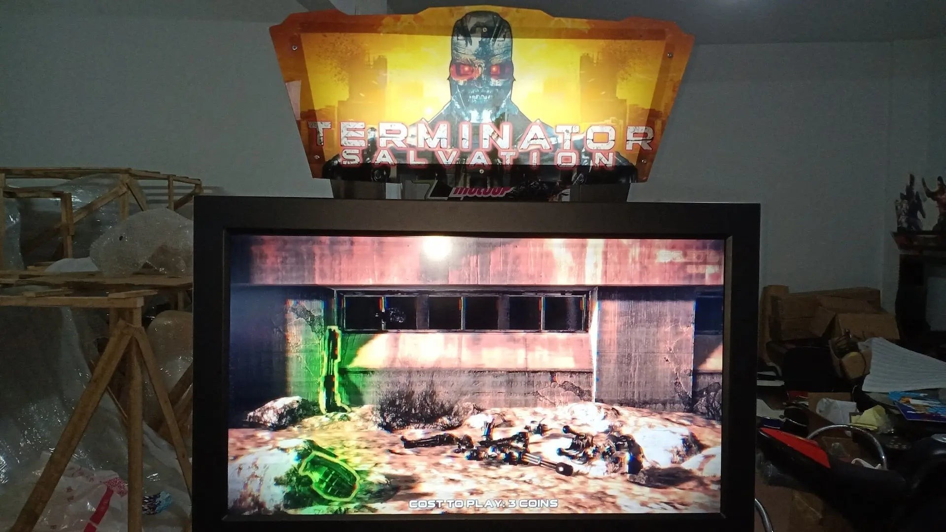 42'' LCD Erminator Salvation Shooting Gun Game Machine Exciting Arcade Video Gun Shooting Games
