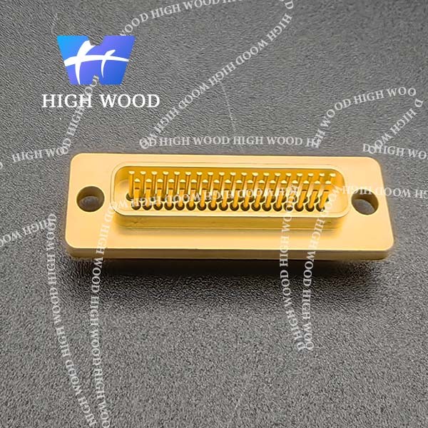 J30J SERIES Glass Sintered Gas Sealed Rectangular Electrical Connector , J30JM1-37ZKS