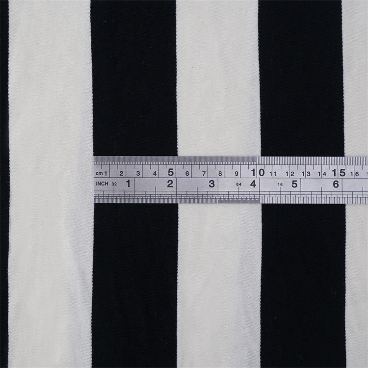 Skin-Friendly Comfortable And Smooth Striped Knit Fabric For Casual Wear