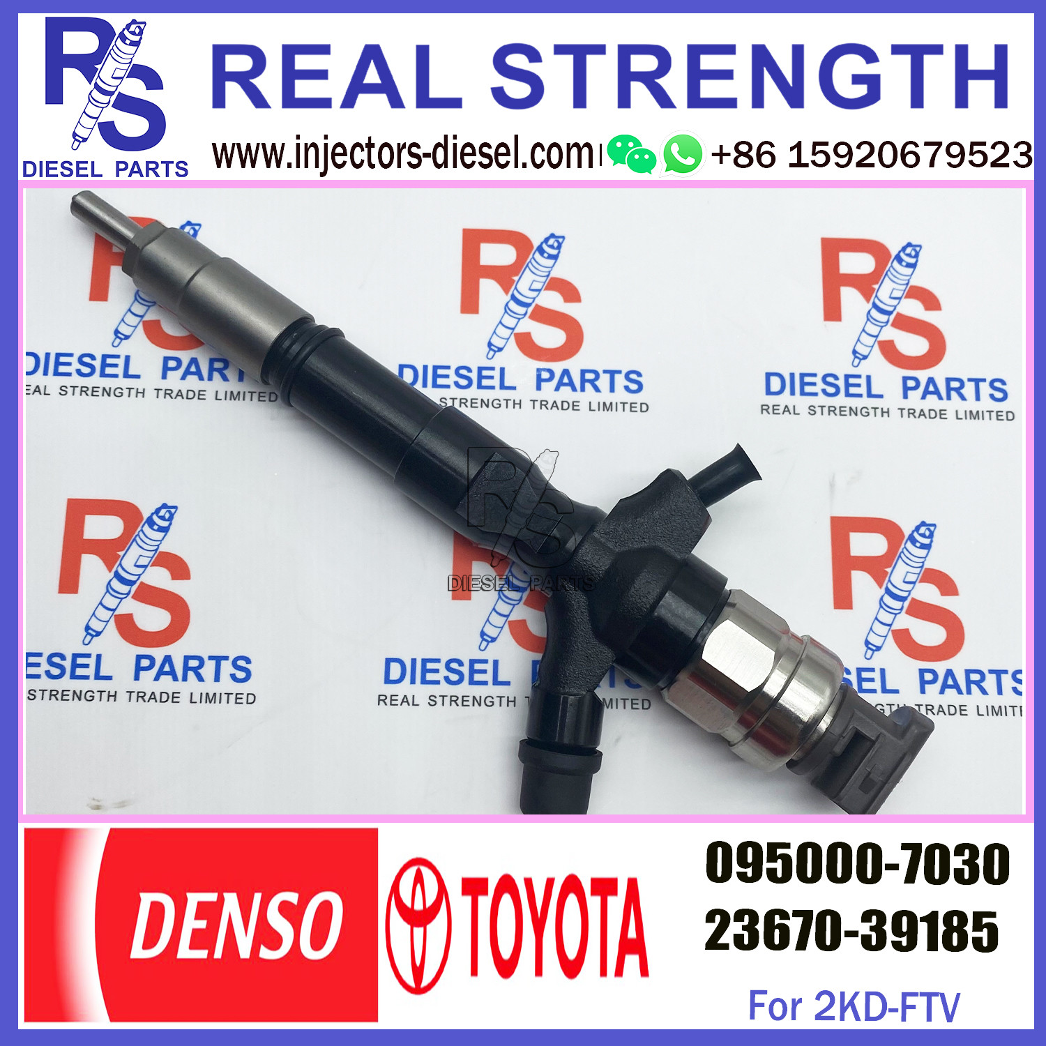 Diesel injector pump common rail injector 0950007030 095000 7030 095000-7030 for 1KD 2KD diesel engine
