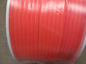 China Flexible Smooth Polyurethane / PU Round Belt Orange Color For Textile Industry on sale
