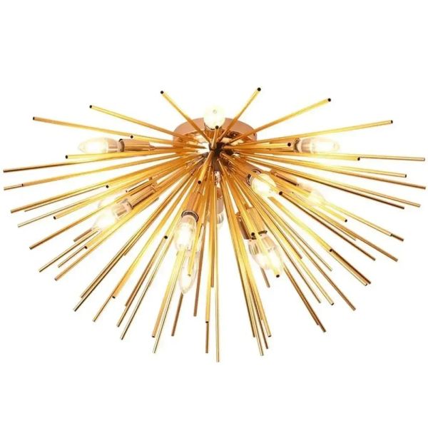 Hedgehog Ball Chandelier American Living Room Dining Room Sunburst Starburst Chandelier （WH-AP-656）