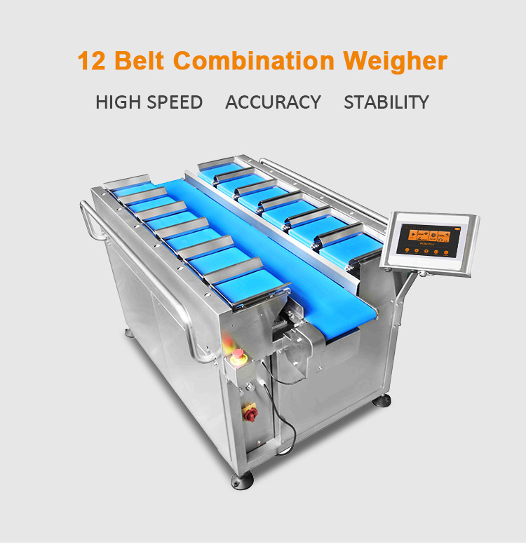 Convey Belt Orange Durian Packaging Weight Combination Scale For Fruit And Vegetable